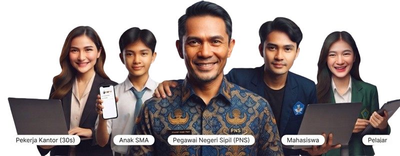 Ilustrasi Pengguna Premium PDFKu